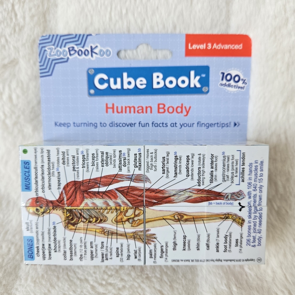 💙3/$25💙 ZooBookoo Human Body Cube‎ Book